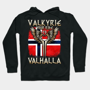 Valkyrie your ride to Valhalla Norway T-Shirt Hoodie